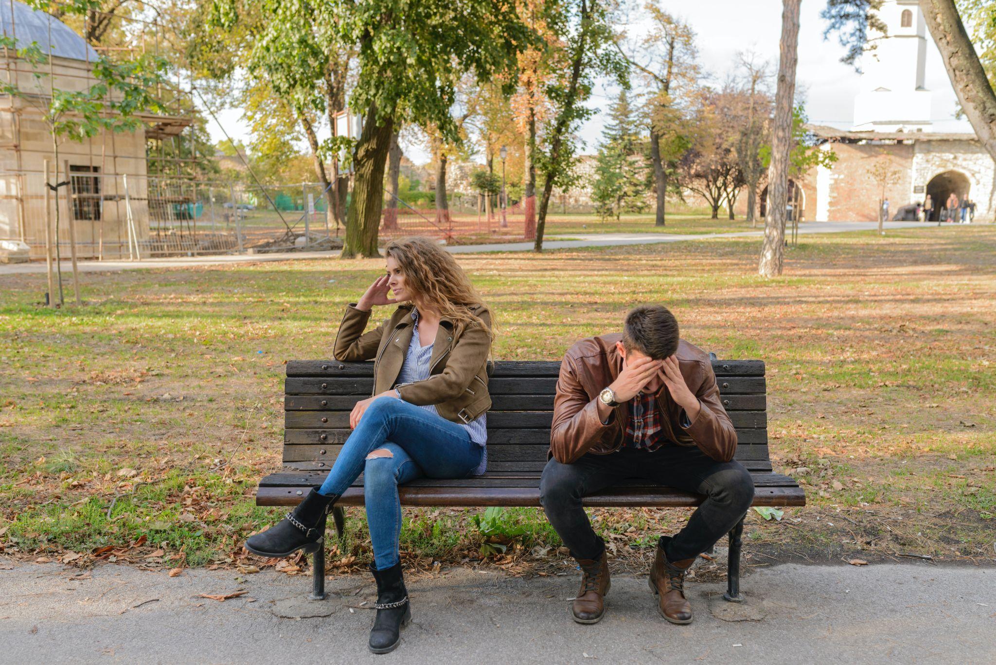 Two people sitting